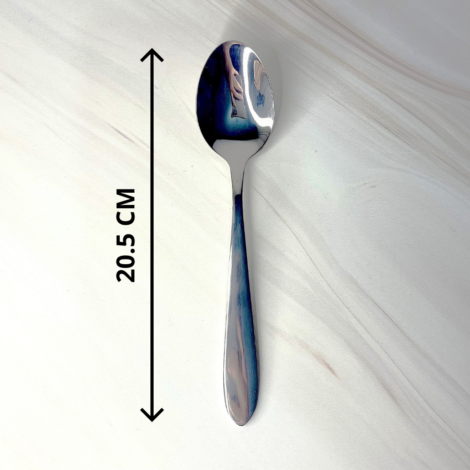 CUCHARA SOPERA ACERO INOXIDABLE PLATEADA LISO 2